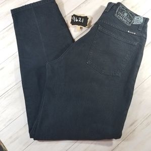 Lucky Dungarees in Black Denim  24